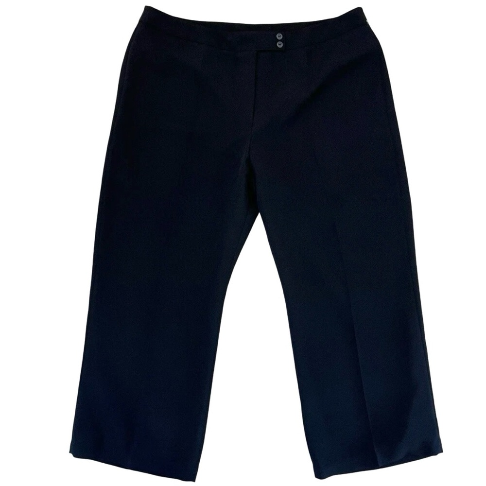 Ingenuity Plus Womens 22W Dress Pants Black Career Boot Cut All Season